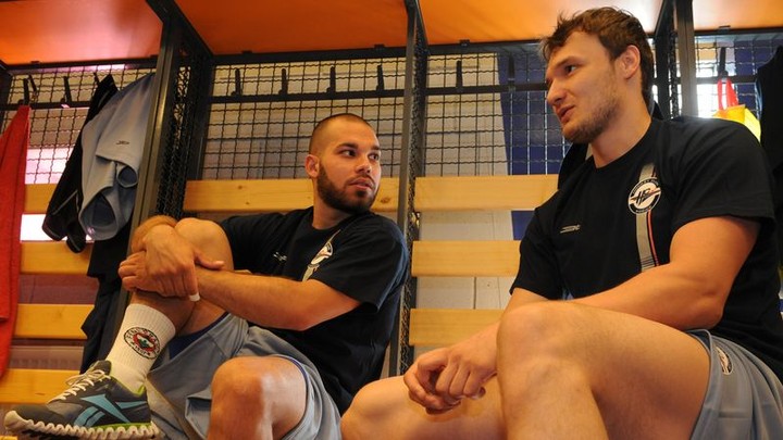 Marek Slovák a Michal Novák v kabíne Košíc